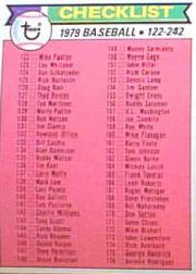 1979 Topps Baseball Cards      241     Checklist 122-242 DP